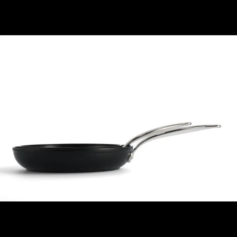 GREENPAN Batterie De Cuisine|Poêles|Set de 2 Poêles 24 et 28 cm collection BARCELONA PRO