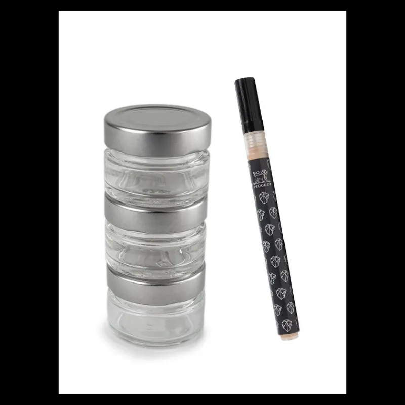 PEUGEOT Moulin|Set de 3 Pots Vides pour Moulin à Poivre Maestro