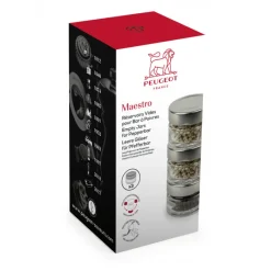 PEUGEOT Moulin|Set de 3 Pots Vides pour Moulin à Poivre Maestro