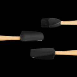 LE CREUSET Spatules|Maryses Et Cuillères|Set de 3 Spatules Silicone Black Onyx