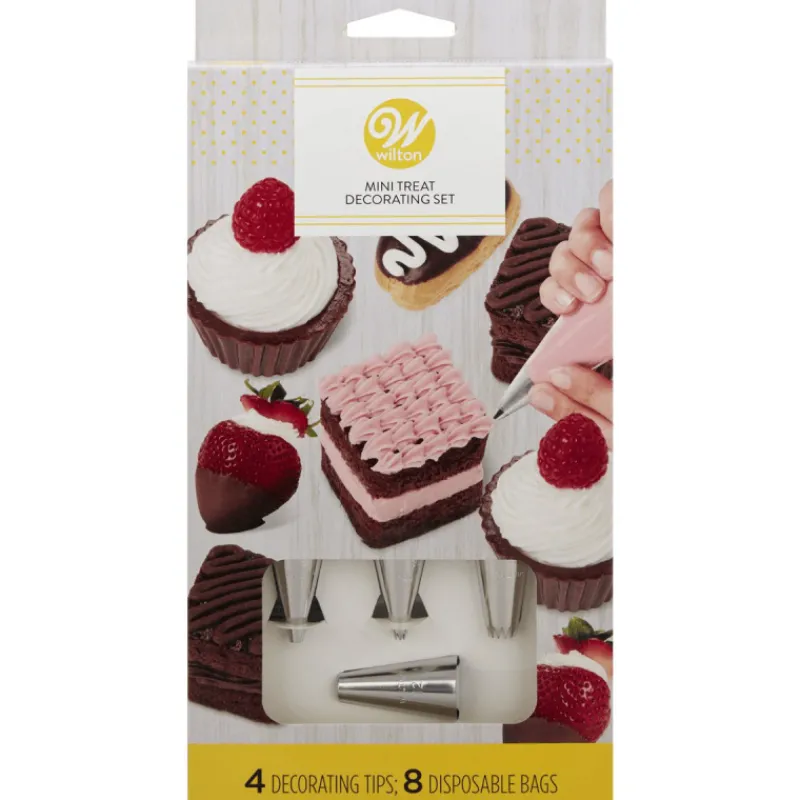 WILTON Poches À Douille Pâtissières|Douilles Pâtisserie|Set de Décoration Mini Pâtisseries 12 pièces