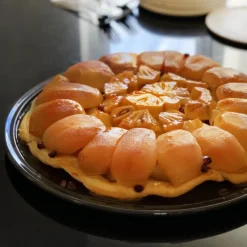 EMILE HENRY Plat De Cuisson|Moules À Gâteaux|Set Moule à Tarte Tatin en Céramique Ø 33 cm Fusain