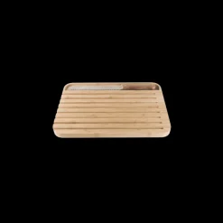 PEBBLY Planches À Découper|Couteau À Pain|Set Planche et Couteau à Pain 29 x 20 cm