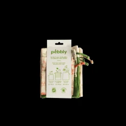 PEBBLY Sac En Tissu|Set Zéro Déchet Coton Bio 3 Pièces