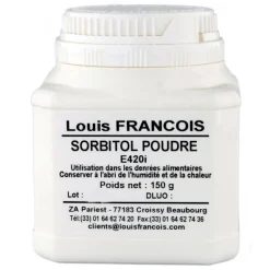 LOUIS FRANCOIS Additifs Alimentaires|Sorbitol E420i en Poudre 150 g Louis François