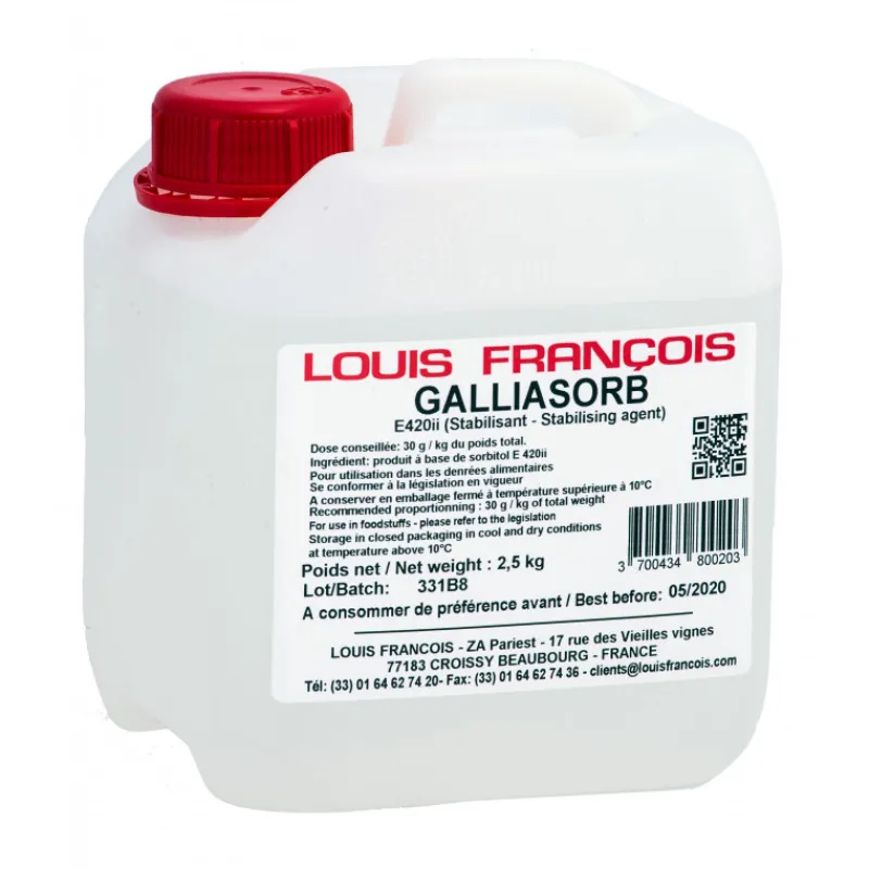 LOUIS FRANCOIS Additifs Alimentaires|Sorbitol Galliasorb 2,5 kg Louis François