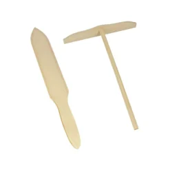 CUISINEADDICT Crêpière Eléctrique|Spatule Crêpe et Râteau Bois Metaltex