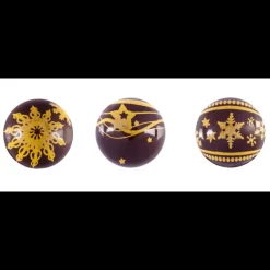 FLORENSUC Décoration Comestible|Sphère en Chocolat 3 décors 2,8 cm (x32)
