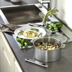 CRISTEL Casseroles|Série de 3 Casseroles Strate Amovible Inox