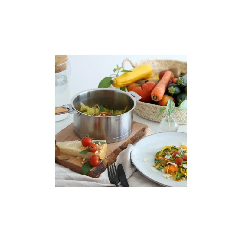 CRISTEL Casseroles|Série de 4 Casseroles Strate Amovible Inox