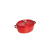 STAUB Cocotte En Fonte|Cocotte Fonte Ovale 37 cm Rouge Cerise 8 L