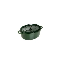 STAUB Cocotte En Fonte|Cocotte Fonte Ovale 33 cm Vert Basilic Majolique 6,7 L
