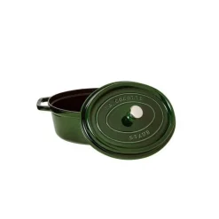STAUB Cocotte En Fonte|Cocotte Fonte Ovale 33 cm Vert Basilic Majolique 6,7 L