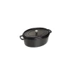 STAUB Cocotte En Fonte|Cocotte Fonte Ovale 37 cm Noir Mat 8 L