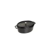 STAUB Cocotte En Fonte|Cocotte Fonte Ovale 31 cm Noir Mat 5,5 L