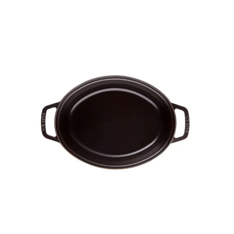 STAUB Cocotte En Fonte|Cocotte Fonte Ovale 31 cm Noir Mat 5,5 L