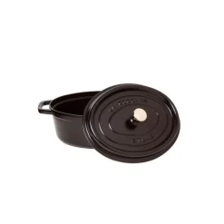STAUB Cocotte En Fonte|Cocotte Fonte Ovale 23 cm Noir Mat 2,35 L