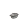 STAUB Cocotte En Fonte|Cocotte Fonte Ovale 17 cm Gris Graphite 1 L