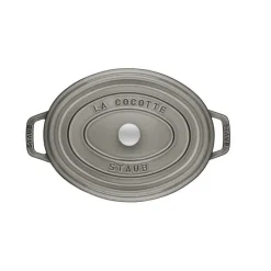 STAUB Cocotte En Fonte|Cocotte Fonte Ovale 17 cm Gris Graphite 1 L