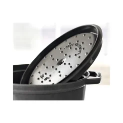 STAUB Cocotte En Fonte|Cocotte Fonte Ovale 27 cm Gris Graphite 3,2 L