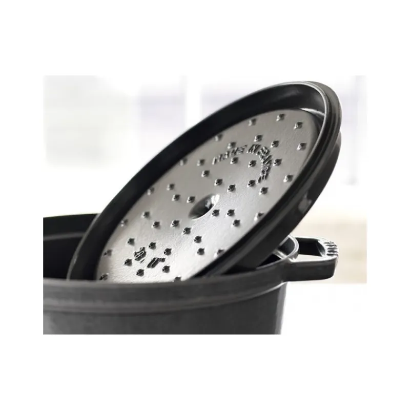 STAUB Cocotte En Fonte|Cocotte Fonte Ovale 27 cm Gris Graphite 3,2 L