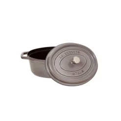 STAUB Cocotte En Fonte|Cocotte Fonte Ovale 31 cm Gris Graphite 5,5 L