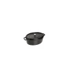 STAUB Cocotte En Fonte|Cocotte Fonte Ovale 15 cm Noir Mat 0,6 L