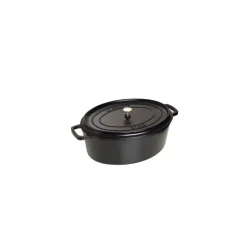 STAUB Cocotte En Fonte|Cocotte Fonte Ovale 33 cm Noir Mat 6,7 L