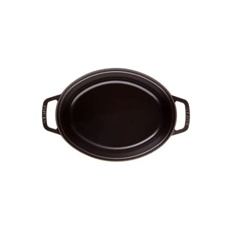STAUB Cocotte En Fonte|Cocotte Fonte Ovale 41 cm Noir Mat 12 L