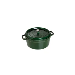 STAUB Cocotte En Fonte|Cocotte Fonte Ronde 26 cm Vert Basilic Majolique 5,2 L