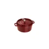 STAUB Cocotte En Fonte|Cocotte Fonte Ronde 24 cm Grenadine Majolique 3,8 L