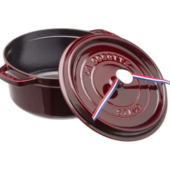 STAUB Cocotte En Fonte|Cocotte Fonte Ronde 26 cm Grenadine Majolique 5,2 L