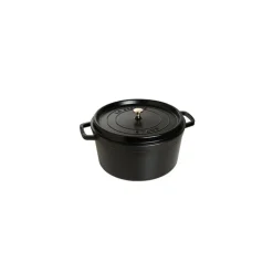 STAUB Cocotte En Fonte|Cocotte Fonte Ronde 26 cm Noir Mat 5,2 L