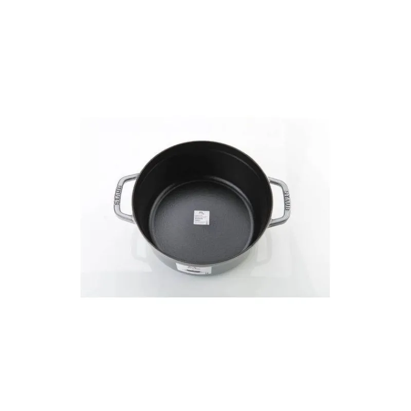 STAUB Cocotte En Fonte|Cocotte Fonte Ronde 22 cm Gris Graphite 2,6 L
