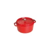STAUB Cocotte En Fonte|Cocotte Fonte Ronde 30 cm Rouge Cerise 8,35 L