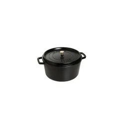 STAUB Cocotte En Fonte|Cocotte Fonte Ronde 20 cm Noir Mat 2,2 L