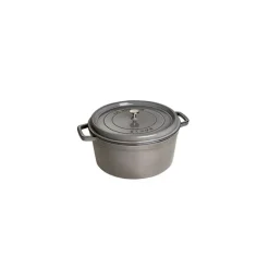 STAUB Cocotte En Fonte|Cocotte Fonte Ronde 24 cm Gris Graphite 3,8 L