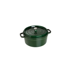 STAUB Cocotte En Fonte|Cocotte Fonte Ronde 28 cm Vert Basilic Majolique 6,7 L