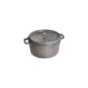 STAUB Cocotte En Fonte|Cocotte Fonte Ronde 34 cm Gris Graphite 12,6 L