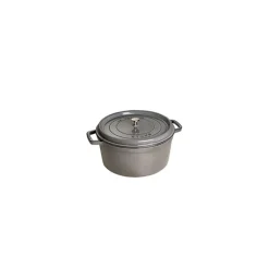 STAUB Cocotte En Fonte|Cocotte Fonte Ronde 16 cm Gris Graphite 1,2 L