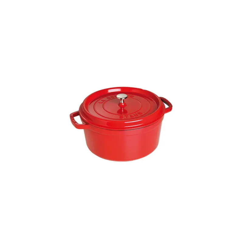 STAUB Cocotte En Fonte|Cocotte Fonte Ronde 28 cm Rouge Cerise 6,7 L