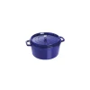 STAUB Cocotte En Fonte|Cocotte Fonte Ronde 28 cm Bleu Intense Majolique 6,7 L