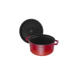 STAUB Cocotte En Fonte|Cocotte Fonte Ronde 26 cm Rouge Cerise 5,2 L