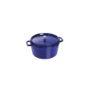STAUB Cocotte En Fonte|Cocotte Fonte Ronde 24 cm Bleu Intense Majolique 3,8 L