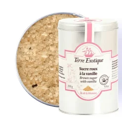 TERRE EXOTIQUE Sucre|Sucre Roux à la Vanille 280 g