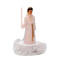 MALLARD FERRIERE Décoration Gâteau|Sujet Communion Fille Aube 9,5 cm