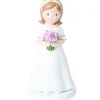 MALLARD FERRIERE Décoration Gâteau|Sujet Communion Fille Moderne 15,5 cm