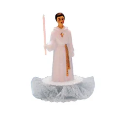 MALLARD FERRIERE Décoration Gâteau|Sujet Communion Garçon Aube 9,5 cm