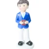 MALLARD FERRIERE Décoration Gâteau|Sujet Communion Garçon Moderne 15,5 cm