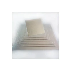 FUNCAKES Présentoirs Pour Gâteaux|Support Gâteau Carré 20 x 0,4 cm Argenté